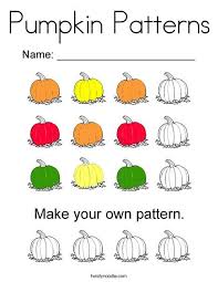Pumpkin Patterns Coloring Page Pumpkin Pattern Pattern Coloring Pages Teaching Patterns