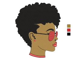 Black Queen Girl Embroidery Design, African Melanin Blacknificent Afro  Woman Digital Machine Embroidery Files, 3 Sizes