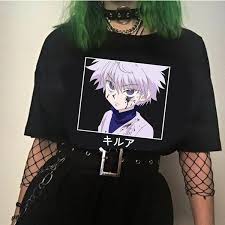 Hunter x hunter shirt killua. Hunter X Hunter Killua O Neck Hot Topic Tops Shirts T Shirt Stranger Things Print T Shirts Original Top Tee Wish