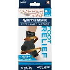 Copper Fit Foot Ankle Support Compression Sleeves With