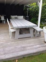 houten tuintafel tuintafel hout tuintafel balken balkentafel vergadertafel tuintafels tafel tuin buitentafels