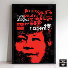 Ella Fitzgerald Jazz Poster