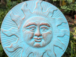 Sun Face Yard Art