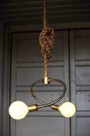 Modern Pendant Light Brass Chandelier Manila Rope Light Fixture Rustic Industrial Pendant Lighting Industrial Pendant Lights Pendant Lights Chandeliers