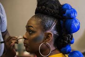A mobile braider goes to their clients' locations and braids their hair. Naturally Textured Black Hair Celebrated Houstonchronicle Com