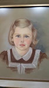 Another interesting painting of Ocean Grove's beach front -- possibly from  the vantage point of the fishing pier, looking northwards. The talented  artist is Madeline (last name)?