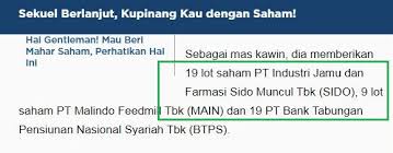 Sekarguna medika adalah perusahaan distributor peralatan medis den. Panduan Cara Membeli Saham Sido Muncul