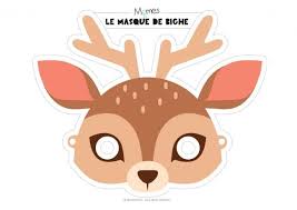 Masque De Biche A Imprimer Masque A Imprimer Masque Animaux Masque
