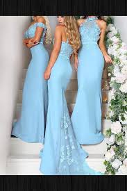 Custom Made Cute Mermaid Lace With Images Baby Blue Bridesmaid Dresses Bridesmaid Dresses Long Blue Mermaid Bridesmaid Dresses