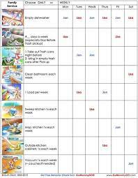 Chore Chart For Older Kids For Good Behavior Great Idea For The Kids Since They Are Spending Th Chore Charts For Older Kids Chore Chart Kids Charts For Kids