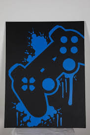 Three Piece Video Game Controller Paintings Set Video Game Art Hand Painted Custom Colors Custom Wall Art Video Game Decor Teenage Wall Art In 2021 Custom Wall Art Video Game Decor Gaming Wall Art