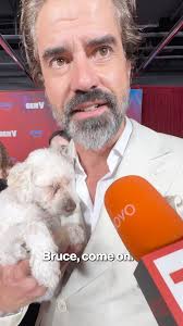 Brucey Fiddle Faddle brought his "emotional support human" Hamish Linklater  to the #GenV premiere last night. Tap the link in bio to read more.