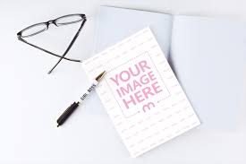 Portrait Postcard Mockup Template Featuring A Card Lying On A Table On Top An Open Book Click On A Placeholder To Postcard Mockup Invitation Card Design Cards