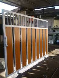 Wood plank grc motif kayu papan pagar lis plank 20×200 cm. Pintu Pagar Minimalis Grc Pagar Rumah