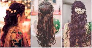 Feel like royalty on your wedding day with this gorgeous updo. 6 Half Up Half Down Hairstyles To Flaunt At A Wedding Mehndi Or Sangeet Bridal Look Wedding Blog