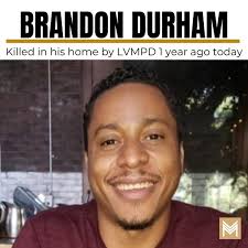 Yesterday, I received a call from Brandon Durham's wife. She'd been pulled  over