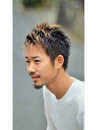 dalmony アクセントカラーで束感ショート l001394165 ダルモニー dalmony のヘアカタログ ホットペッパービューティー メンズ ハイライト メンズ ヘアスタイル 男性 髪型 ショート