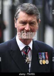 Vice Admiral Sir Timothy Laurence attends the Anzac Day Service of  Commemoration and Thanksgiving at Westminster Abbey, London Stock Photo
