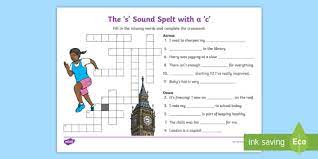 What does the faces of children reflect ? The S Sound Spelt With A C Crossword Phonics Resource