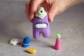 Among Us Accessories Crochet Pattern Among Us Doll Helmet Etsy In 2021 Crochet Patterns Crochet Hat Pattern Amigurumi Patterns
