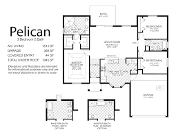 The other two bedrooms are found along the rear elevation of the home plan, overlooking the patio. Floorplans