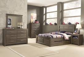 The appeal it can give to your bedroom is another good bonus for you. Ashley Juararo Panel Bedroom Set With Under Bed Storage In Dark Brown