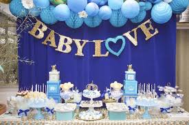 Look for decorations to cover all look for decorations to cover all areas of the party space, inside and outside. Royal Baby Shower Boy Baby Shower Themes Baby Shower Dessert Table Prince Baby Shower