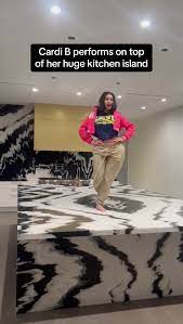 CardiB's kitchen island is so huge that she can use it as a stage 😂 ... |  cardi b kitchen | TikTok