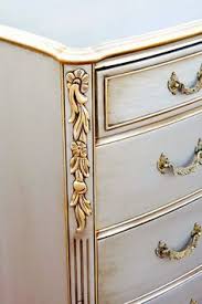Modern Masters Warm Silver Gold Rush And A Mix Of Glazes Which Were Not Specified Gold Painted Furniture Metallic Painted Furniture White Painted Furniture
