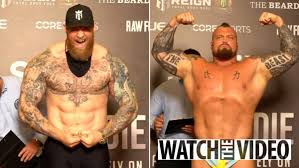 Eddie hall and hafthor bjornsson finally squared off in a boxing match after years of hype. Q52boachwza Tm