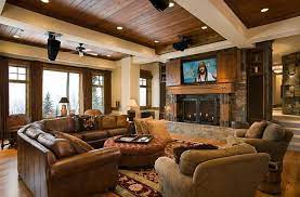 Tv Above Fireplace Design Ideas Modern Rustic Living Room Rustic Living Room Furniture Contemporary Rustic Living Room