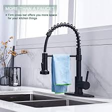 Get the rulia pb1020 best 3 hole kitchen faucets which is the professional faucet to gives a stylish look to your kitchen room. Buy Kitchen Faucet Kitchen Faucets With Pull Down Sprayer Wewe Sus304 Stainless Steel Matte Black Industrial Single Handle One Hole Or 3 Hole Faucet For Farmhouse Camper Laundry Utility Rv Wet Bar