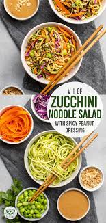 Zucchini Noodle Salad With Peanut Sauce From My Bowl Recipe Zucchini Noodles Salad Zucchini Noodles Zucchini Noodle Recipes