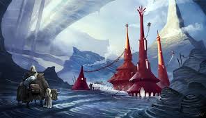 Tundra Town By Https Undercurrent 32 Deviantart Com On Deviantart Tundra Fantasy Setting Artwork