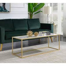 Gold Coast Faux Marble Rectangle Coffee Table Faux Marble White Johar Furniture In 2020 Faux Marble Coffee Table Coffee Table Rectangle Coffee Table