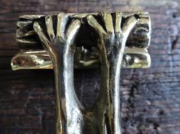 Stamped in back jm 75. Bat Door Knocker
