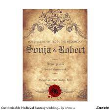 Customizable Medieval Fantasy Wedding Invitation Zazzle Com Convite De Casamento Convite De Casamento Rustico Casamento Rustico