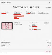 Check spelling or type a new query. Order Details Victoria S Secret Print Receipt Order Number Billing Address Kirill Bichutsky Shipping Address Gmail Com Delivery Est Delivery 12112017 Ri E Gift Card Design Signature Stripe 10000 Gck Brittany Cc 3000 In Stock