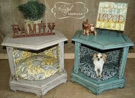 Choose from blankets, pillows, covers and more for your dog or cat to rest in comfort. I Love That They Used Fabric In The Back Instead Of Just Paint And Also The Diy Pet Bed Diy Dog Bed End Table Dog Bed