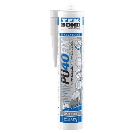 Selante Poliuretano PU40FIX Cinza 387 G Tekbond