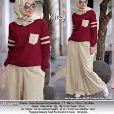 Mode tren ini memang selalu berputar dan berubah salah satunya adalah tren celana yang ada saat ini. 45 Gamis Setelan Rok Celana Kulot Terbaru 2020 Gamisalya