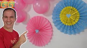 Rosetones De Papel Flores De Papel Como Hacer Flores De Papel Rosetas O Abanicos Gustavo Gg Youtube