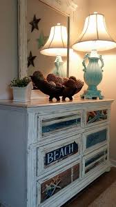 A Beach Style Dresser Finished In Old White Chalk Paint Decorative Paint By Annie Sloan By Nautical Bedroom Furniture Beach House Decor Beach Style Dressers