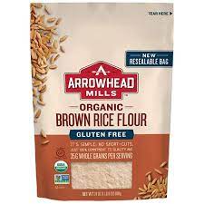 Amazon Com Arrowhead Mills Organic Brown Rice Flour Gluten Free 6 Count Pack Of 1 Grocery Gourmet Food