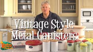 retro style kitchen storage canisters