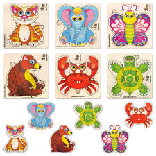 Puzzles range from 6 to 40 pieces with a variety of pictures and themes. Wooden Jigsaw Puzzles Toys For Toddlers 1 3 Year Olds Boys And Girls 9 Pack By Quokka Kids Wood Educational Games Buy Online In Aruba At Aruba Desertcart Com Productid 207037202