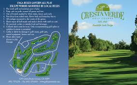 Open is underway thursday at torrey pines. Scorecard Cresta Verde Golf Course And Driving Range