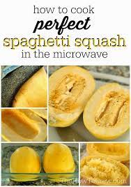 How To Cook Spaghetti Squash In The Microwave Recipes Cooking Cooking Recipes