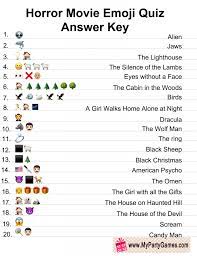 Nov 17, 2020 · movie trivia questions and answers now that you have read through the previous movie trivia categories, lets test your ability to remember movies from all of our listed categories. Free Printable Horror Movie Emoji Pictionary Quiz Emoji Quiz Emoji Answers Guess The Emoji