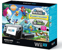 Nintendo Wii U Black Premium Pack 32gb New Super Mario Bros U New Super Luigi U Nintendo Wii U Console Nintendo Wii U Games Wii U